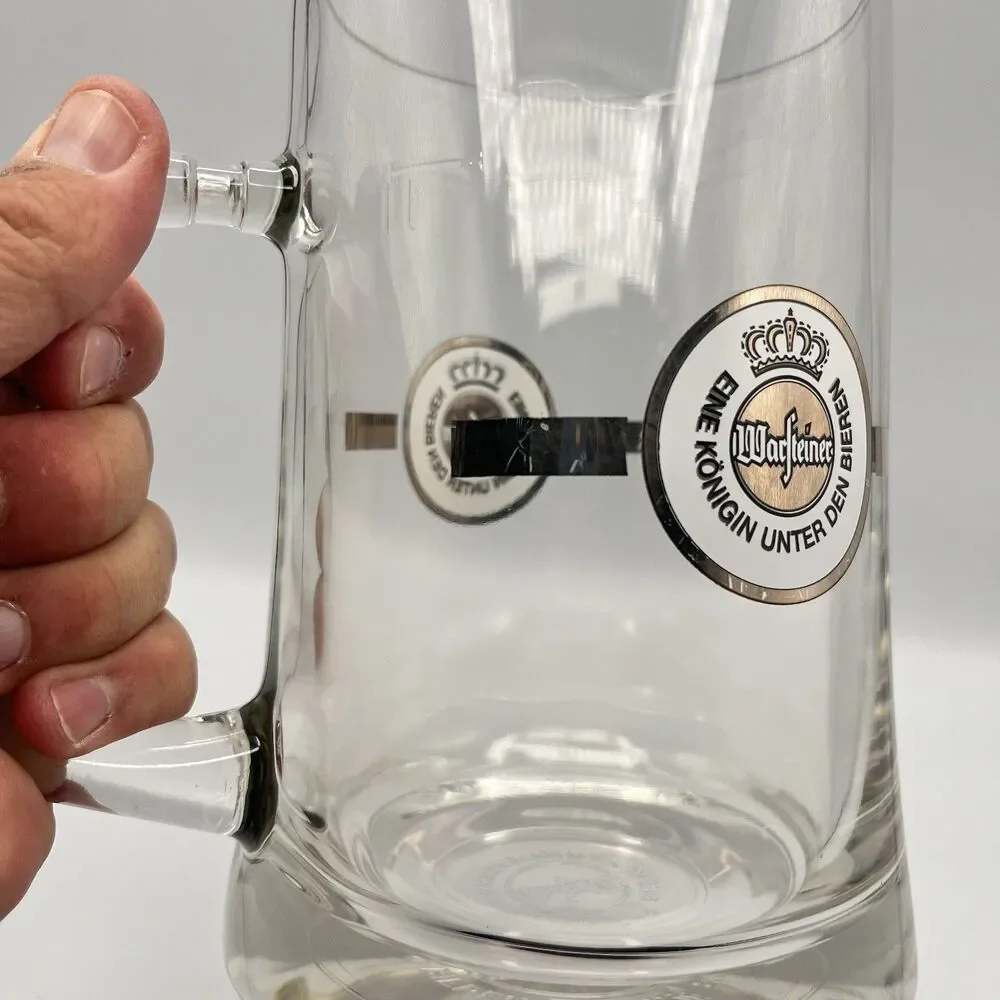Warsteiner Glass Pint Tankard Glass Germany